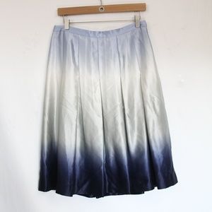 Dana Buchman Women Silk Skirt sz 6 NEW Knee Length Pleated Skirt